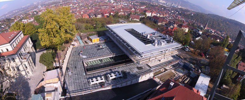 Panorama View from Crane, during Construction
